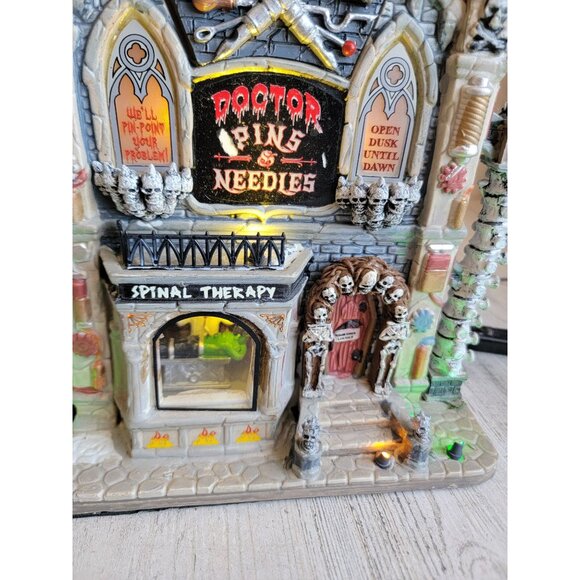 Lemax Doctor Pins & Needles AS IS spooky town Halloween Village accessory - Picture 3 of 15